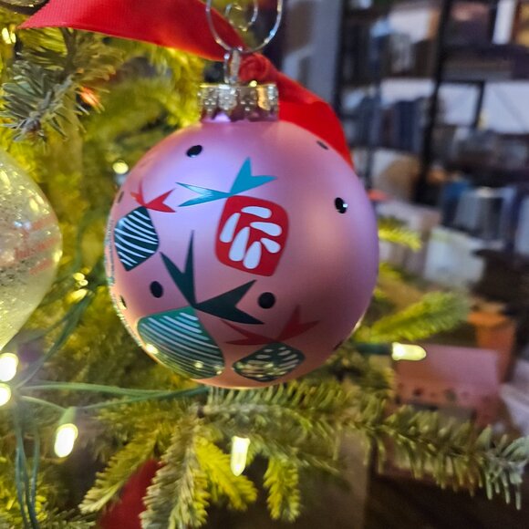 2024 Christmas Ball Ornament - Merry Christmas! - Dillard's a Coton Colors Ed - Picture 9 of 9